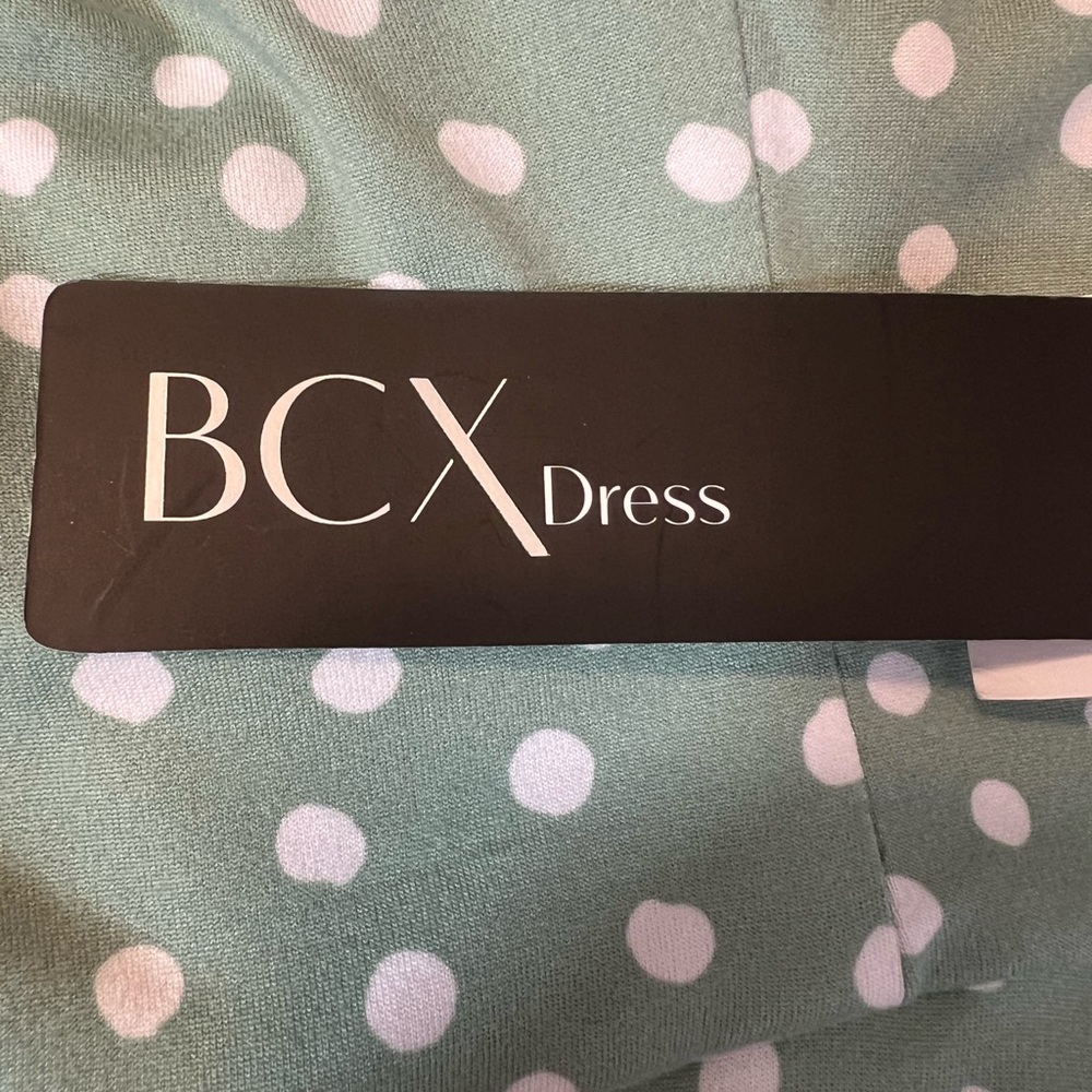 BCX Green Halter Sundress Sleeveless Mini - Picture 14 of 15
